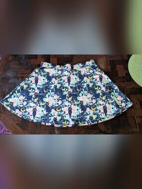 Sailor Moon Luna Skirt in Navy and Pink